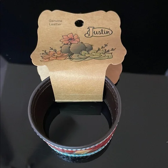 Justin Boots Multicolor Sunset Leather Bracelet - Picture 2 of 3